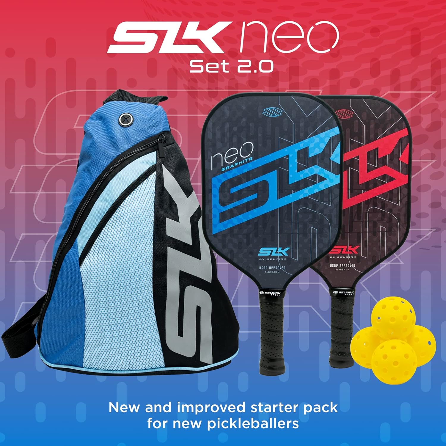2024 SLK by Selkirk Pickleball Paddles | Featuring a Multilayer Fiberglass and Graphite Pickleball Paddle Face | SX3 Honeycomb Core | Pickleball Rackets Designed in The USA for Traction and Stability Namiedstore
