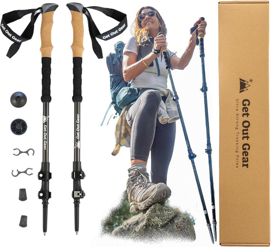 | Goat Stix | Ultra-Strong Carbon Fiber Trekking Poles| Hiking Poles, Hiking Sticks, Trekking Poles for Hiking, Nordic Walking Poles | Collapsible Lightweight Telescoping Namiedstore
