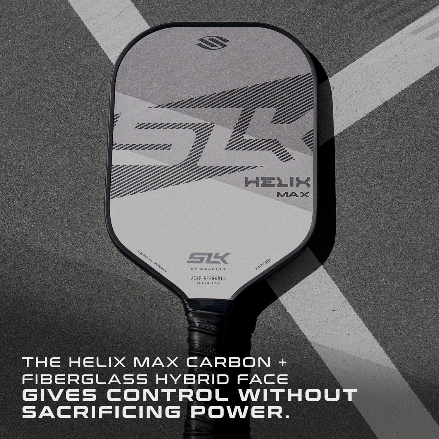 2024 SLK Helix Pro Pickleball Paddle | Carbon Fiber & Fiberglass Hybrid Face | Thermoformed Carbon Fiber Core | Unmatched Control Namiedstore